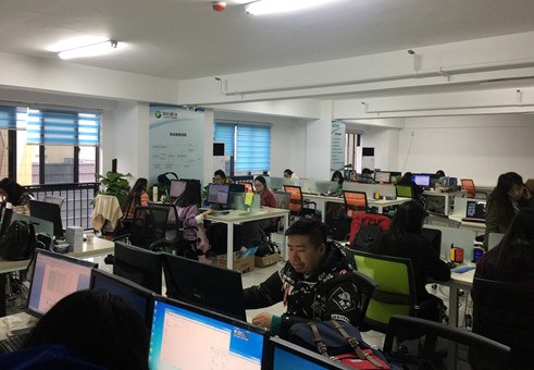 瑞科翻譯公司審校部辦公場景